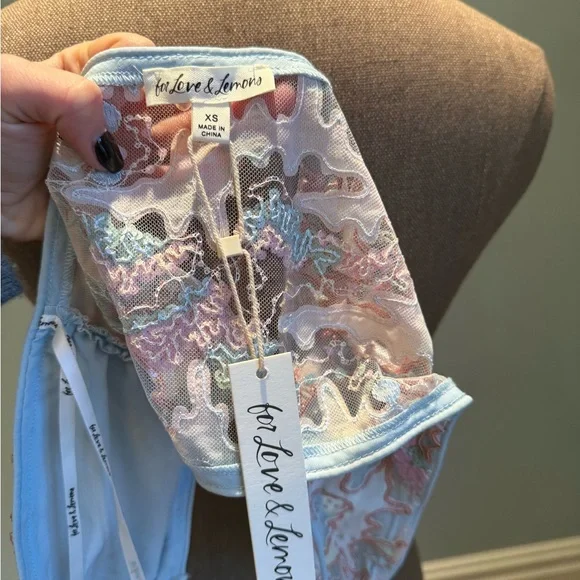 FOR LOVE & LEMONS Monique Bra Top (NWT) - Picture 4 of 9